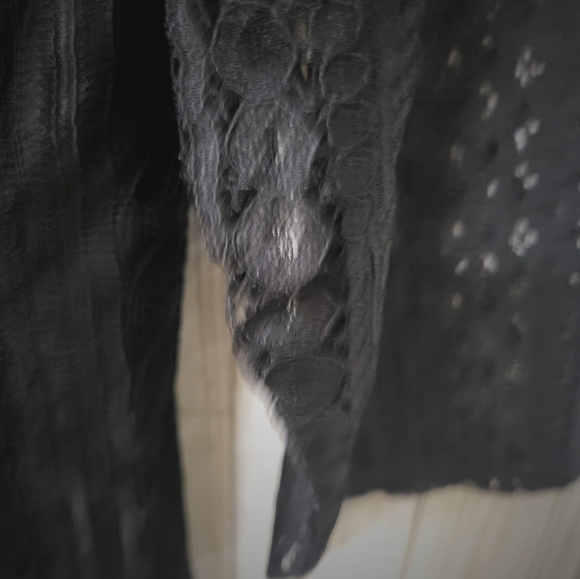 NWT Torrid's, Geo V Neck Skater‎ Lace Black Dress, Knee Length Size 2X - Picture 8 of 12